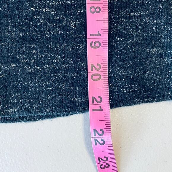 Current Elliott Black Heather Wool Open Shoulder Long Sleeve Pullover Sweater S - Picture 11 of 12